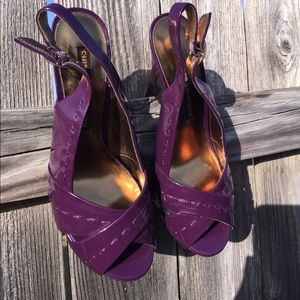 Chinese Laundry 7.5 Purple Platform Heels